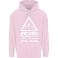 May Start Talking About Cycling Cyclist Mens 80% Cotton Hoodie Light Pink