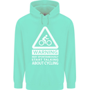 May Start Talking About Cycling Cyclist Mens 80% Cotton Hoodie Peppermint