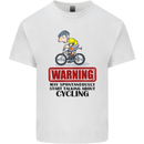 May Start Talking About Cycling Cyclist Mens Cotton T-Shirt Tee Top White