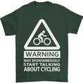 May Start Talking About Cycling Cyclist Mens T-Shirt Cotton Gildan Forest Green