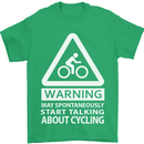 May Start Talking About Cycling Cyclist Mens T-Shirt Cotton Gildan Irish Green