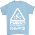 May Start Talking About Cycling Cyclist Mens T-Shirt Cotton Gildan Light Blue
