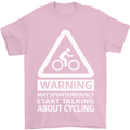 May Start Talking About Cycling Cyclist Mens T-Shirt Cotton Gildan Light Pink
