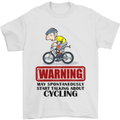 May Start Talking About Cycling Cyclist Mens T-Shirt Cotton Gildan White