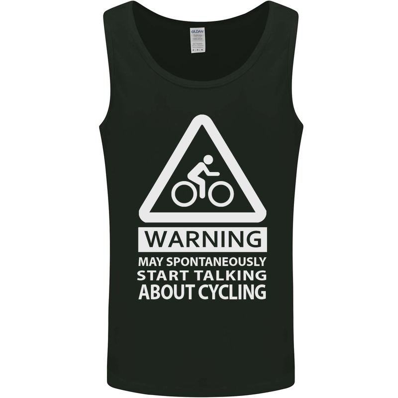 May Start Talking About Cycling Cyclist Mens Vest Tank Top Black
