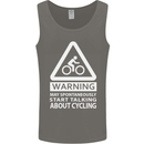 May Start Talking About Cycling Cyclist Mens Vest Tank Top Charcoal
