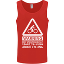 May Start Talking About Cycling Cyclist Mens Vest Tank Top Red