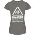 May Start Talking About Cycling Cyclist Womens Petite Cut T-Shirt Charcoal