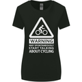 May Start Talking About Cycling Cyclist Womens Wider Cut T-Shirt Black