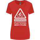 May Start Talking About Cycling Cyclist Womens Wider Cut T-Shirt Red