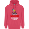 May Start Talking About Cycling Funny Childrens Kids Hoodie Heliconia