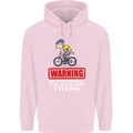 May Start Talking About Cycling Funny Childrens Kids Hoodie Light Pink