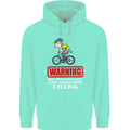 May Start Talking About Cycling Funny Childrens Kids Hoodie Peppermint