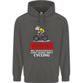 May Start Talking About Cycling Funny Childrens Kids Hoodie Storm Grey