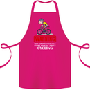 May Start Talking About Cycling Funny Cotton Apron 100% Organic Pink