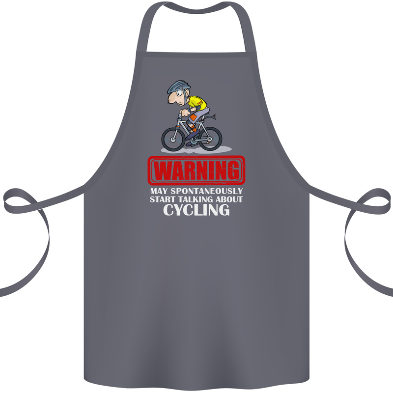 May Start Talking About Cycling Funny Cotton Apron 100% Organic Steel
