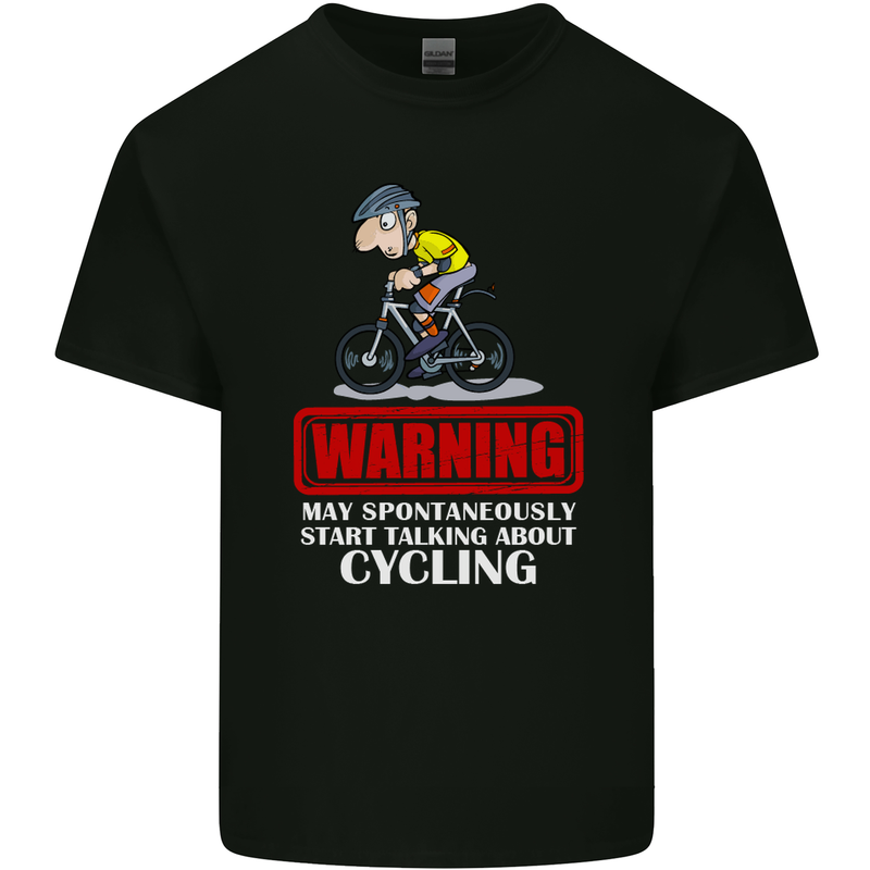 May Start Talking About Cycling Funny Kids T-Shirt Childrens Black