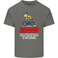 May Start Talking About Cycling Funny Kids T-Shirt Childrens Charcoal