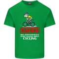 May Start Talking About Cycling Funny Kids T-Shirt Childrens Irish Green