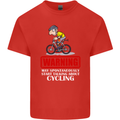 May Start Talking About Cycling Funny Kids T-Shirt Childrens Red