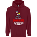 May Start Talking About Cycling Funny Mens 80% Cotton Hoodie Maroon