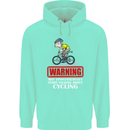 May Start Talking About Cycling Funny Mens 80% Cotton Hoodie Peppermint