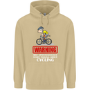 May Start Talking About Cycling Funny Mens 80% Cotton Hoodie Sand