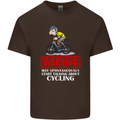 May Start Talking About Cycling Funny Mens Cotton T-Shirt Tee Top Dark Chocolate