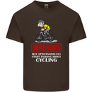 May Start Talking About Cycling Funny Mens Cotton T-Shirt Tee Top Dark Chocolate