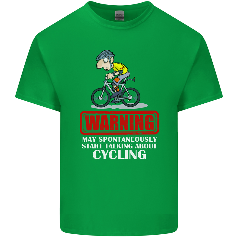 May Start Talking About Cycling Funny Mens Cotton T-Shirt Tee Top Irish Green