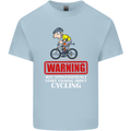 May Start Talking About Cycling Funny Mens Cotton T-Shirt Tee Top Light Blue