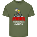 May Start Talking About Cycling Funny Mens Cotton T-Shirt Tee Top Military Green