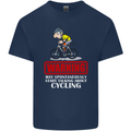 May Start Talking About Cycling Funny Mens Cotton T-Shirt Tee Top Navy Blue