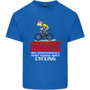 May Start Talking About Cycling Funny Mens Cotton T-Shirt Tee Top Royal Blue