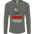 May Start Talking About Cycling Funny Mens Long Sleeve T-Shirt Charcoal