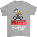 May Start Talking About Cycling Funny Mens T-Shirt Cotton Gildan Sports Grey