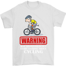 May Start Talking About Cycling Funny Mens T-Shirt Cotton Gildan White