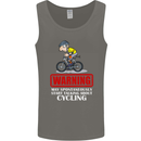 May Start Talking About Cycling Funny Mens Vest Tank Top Charcoal