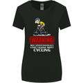 May Start Talking About Cycling Funny Womens Wider Cut T-Shirt Black