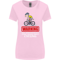 May Start Talking About Cycling Funny Womens Wider Cut T-Shirt Light Pink