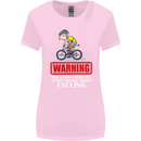 May Start Talking About Cycling Funny Womens Wider Cut T-Shirt Light Pink