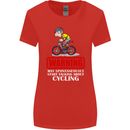 May Start Talking About Cycling Funny Womens Wider Cut T-Shirt Red