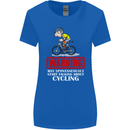 May Start Talking About Cycling Funny Womens Wider Cut T-Shirt Royal Blue