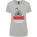 May Start Talking About Cycling Funny Womens Wider Cut T-Shirt Sports Grey