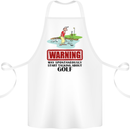 May Start Talking About Golf Funny Golfing Cotton Apron 100% Organic White