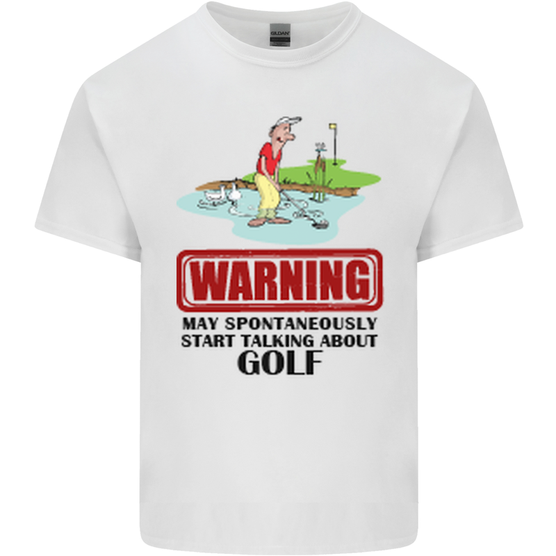May Start Talking About Golf Funny Golfing Mens Cotton T-Shirt Tee Top White