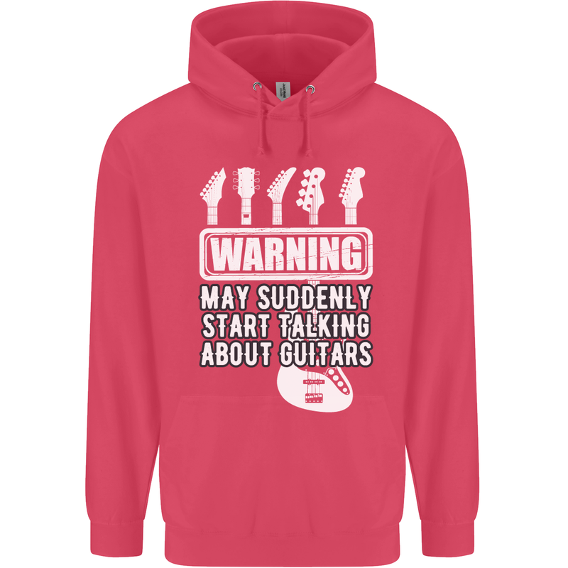 May Start Talking About Guitars Guitarist Childrens Kids Hoodie Heliconia