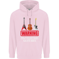 May Start Talking About Guitars Guitarist Childrens Kids Hoodie Light Pink