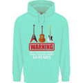 May Start Talking About Guitars Guitarist Childrens Kids Hoodie Peppermint