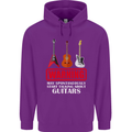 May Start Talking About Guitars Guitarist Childrens Kids Hoodie Purple